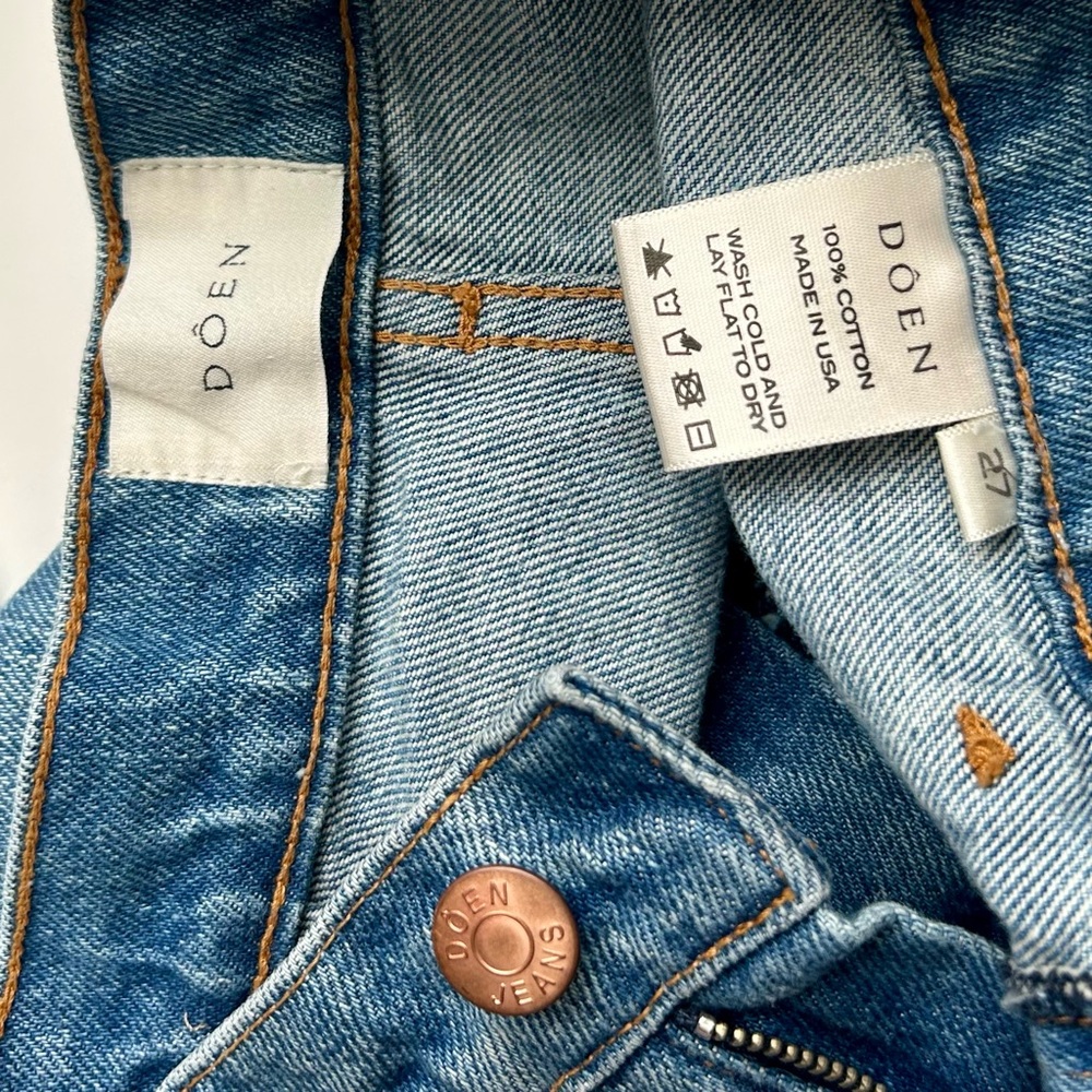 Doen High Rise Blue Jeans - Picture 11 of 13